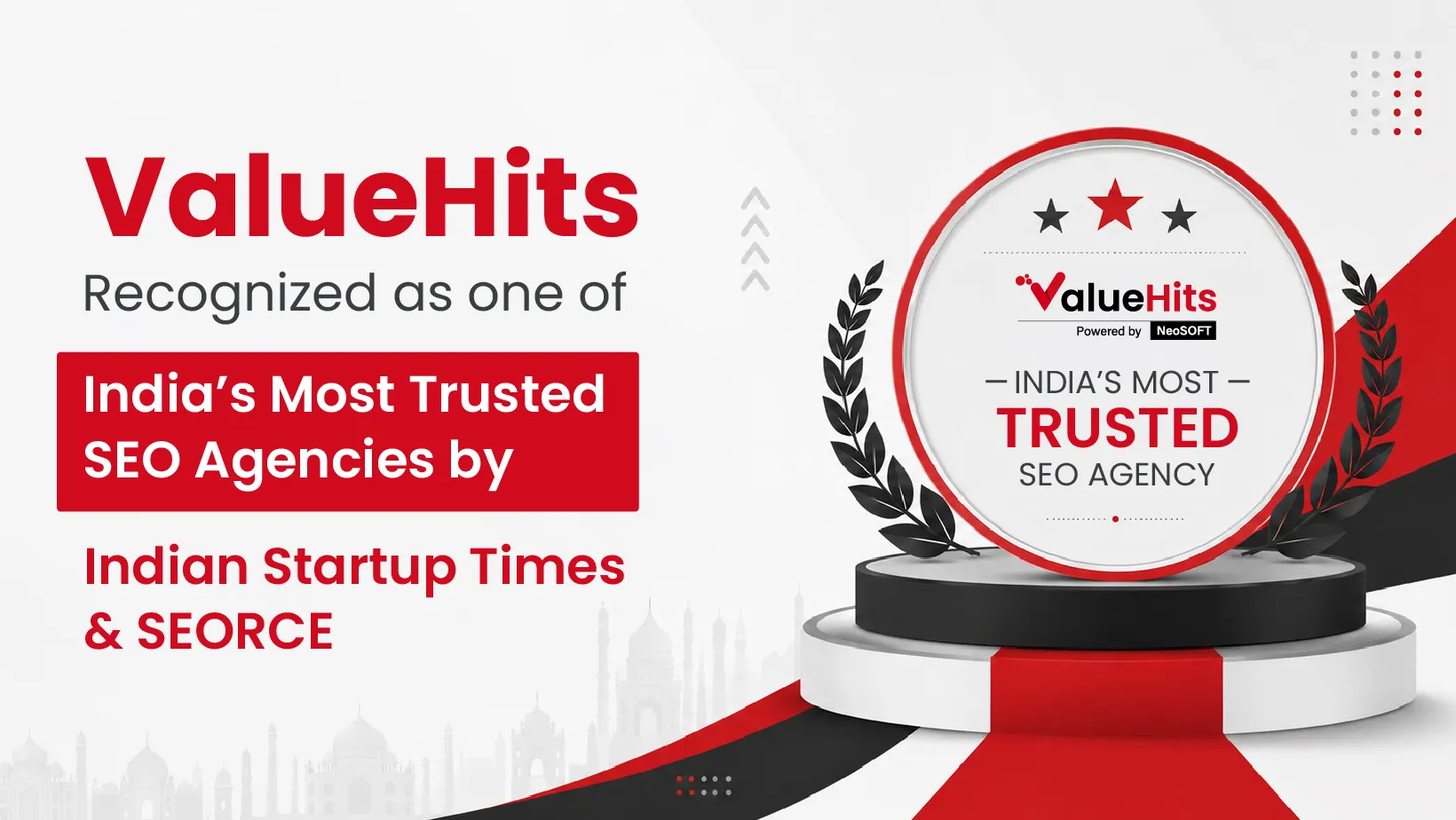 ValueHits Recognized as one of India’s Most Trusted SEO Agencies by Indian Startup Times & SEORCE